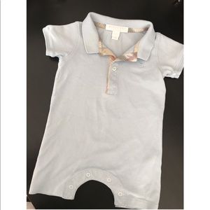Authentic Burberry Baby Boys Polo Romper Onesie